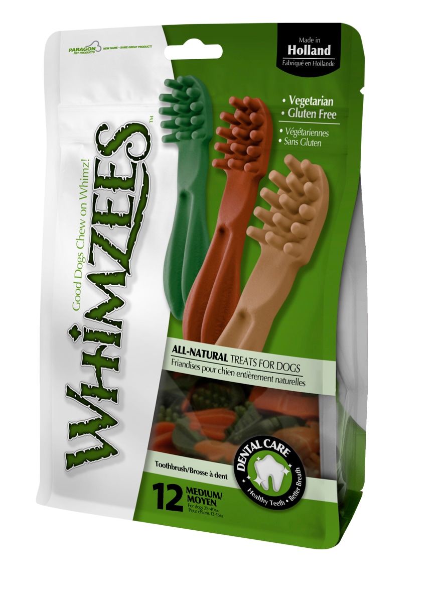 Whimzees tandborste M /12stk