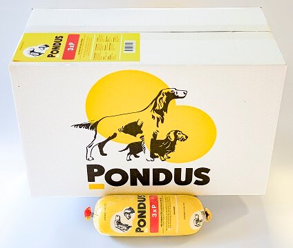 Pondus 3xP 500g 24st Fryst hundmat 