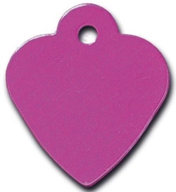 ID-Bricka Litet Hjärta Lila