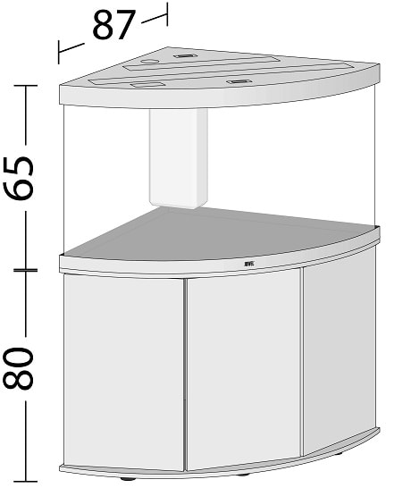 Juwel Trigon 350 LED inkl. SBXbänk Svart - 2