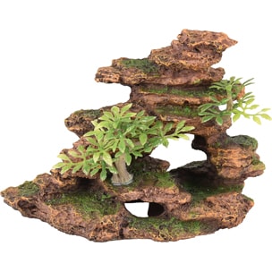 Akvariedekoration stenformation 16x9x12cm