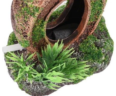 Akvariedekoration Moza Kruka med syresten 11cm - 2