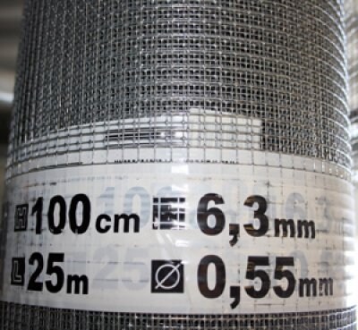 Voljärnät 25 meter, 6.3x6.3x0.55mm