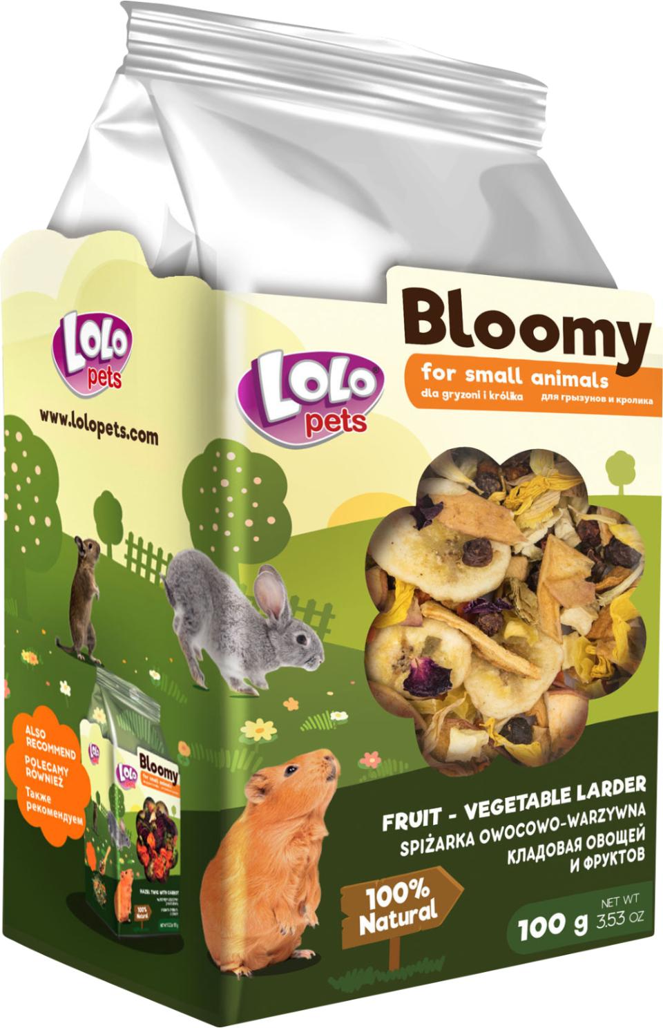 Bloomy Fruit & Vegetable 100g Smådjur