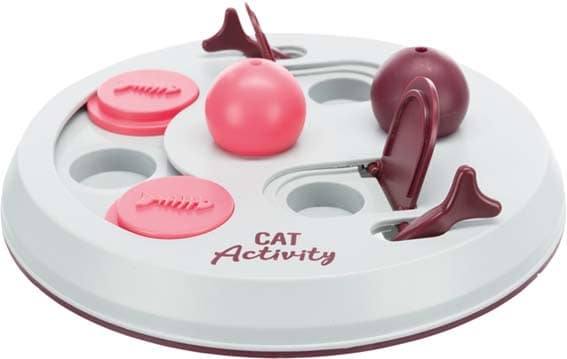 Cat activity flip board 23cm berry/rosa/ljusgrå - 2