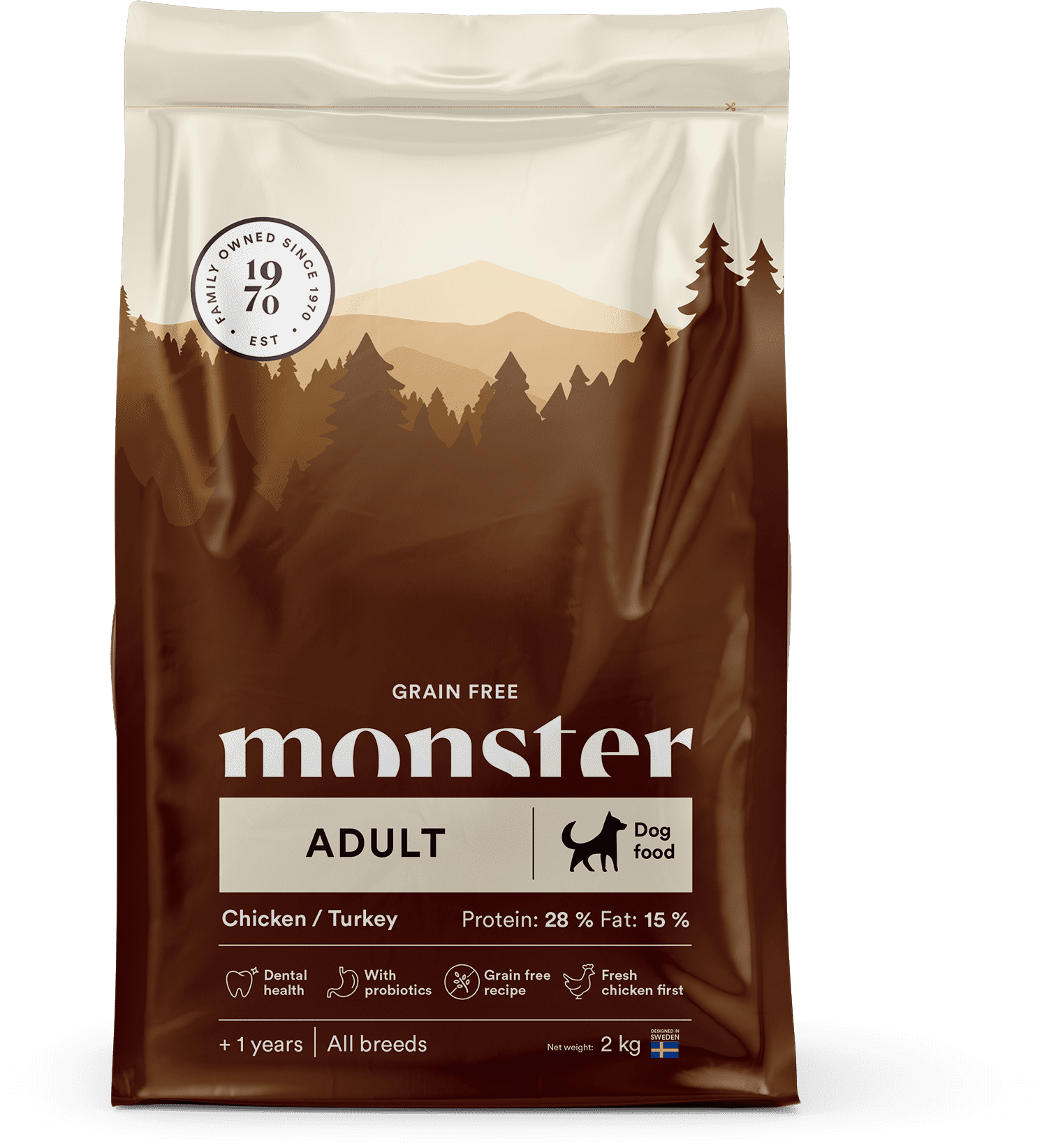 Monster GF Adult Kyckling&Kalkon 12kg