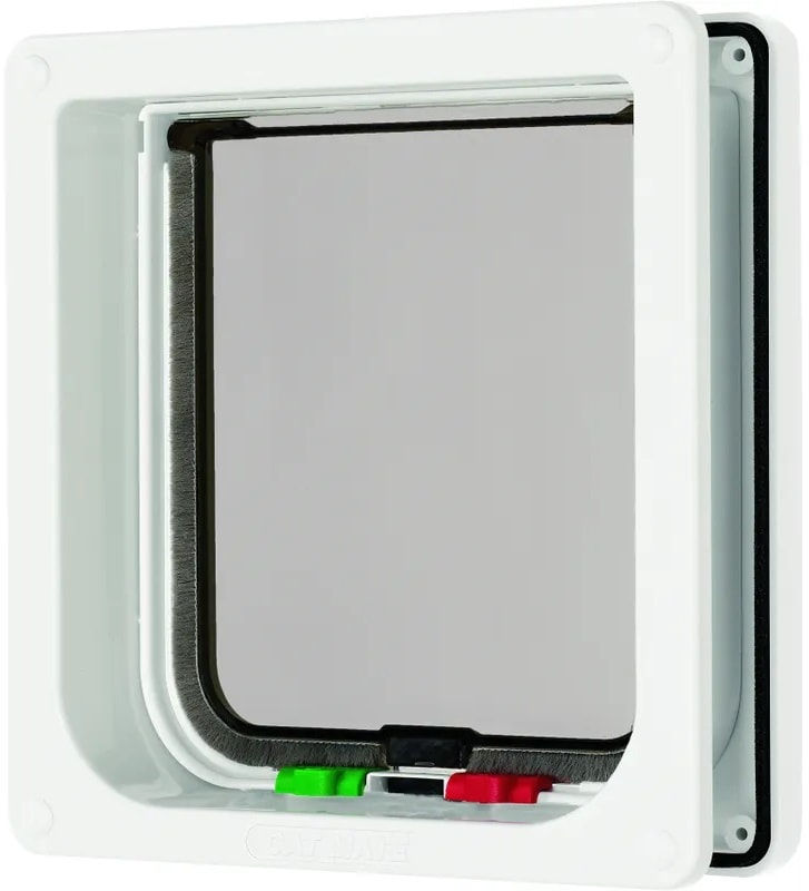 Closer Pets lucka ställbar 4-vägs vit med tunnel 235W