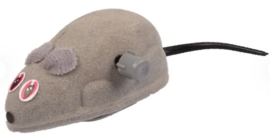 Uppdragbar Grå Mus 6cm