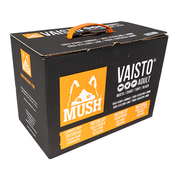 Mush Vaisto active svart 10kg
