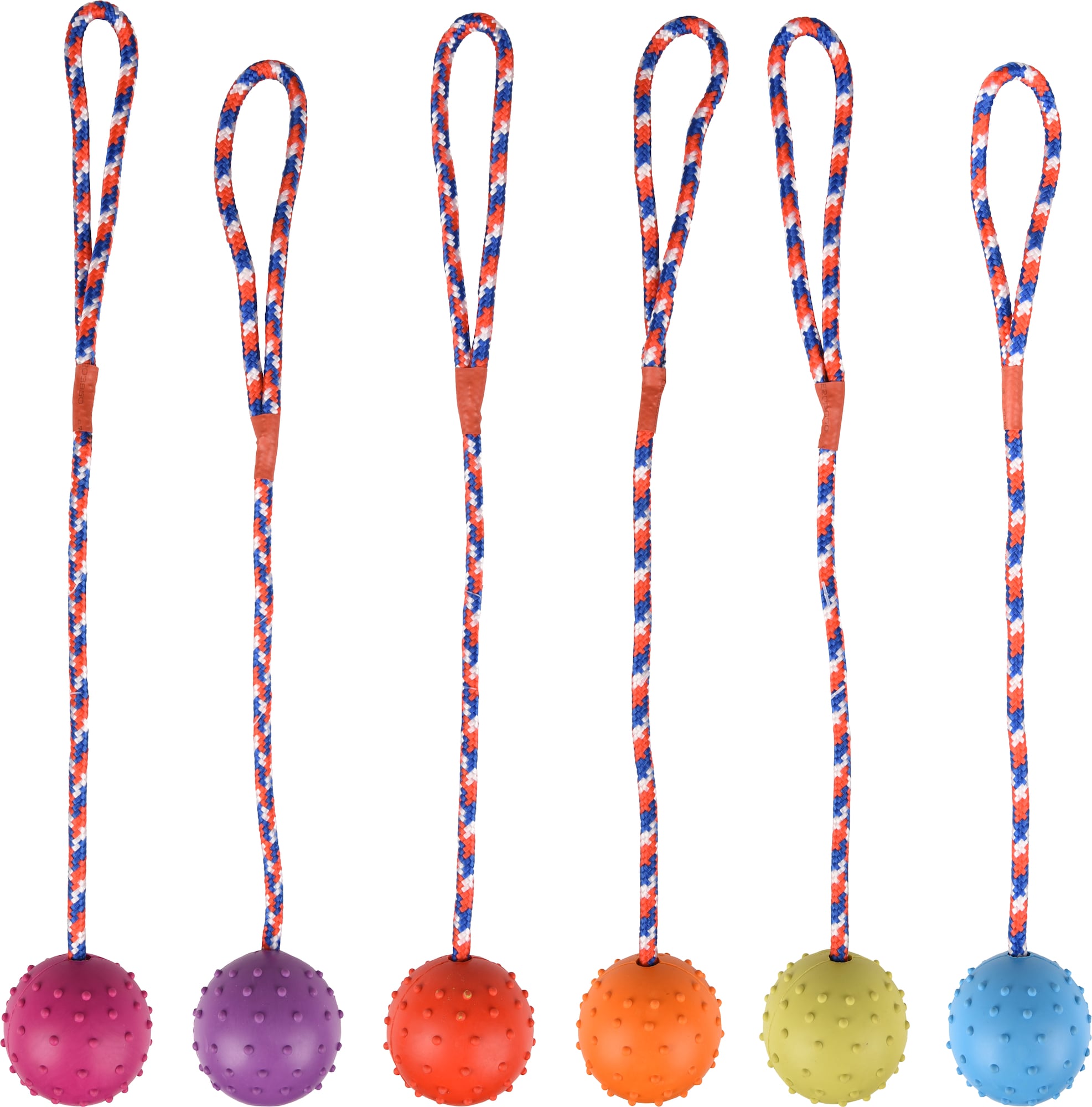 Gummiboll på rep /5,5cm
