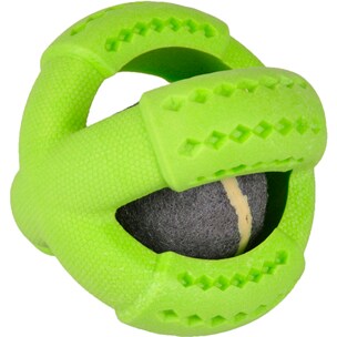 Dina TPR Foamboll med tennisboll mint 11cm