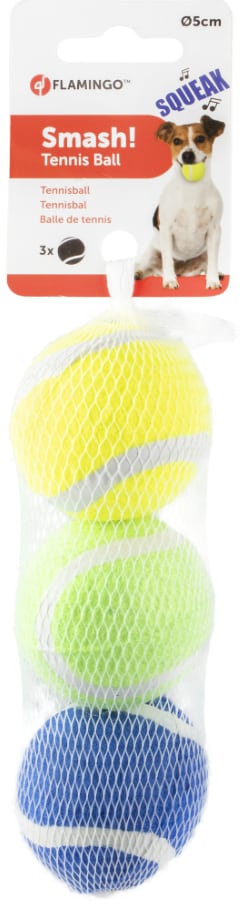 Tennisboll 5cm 3-pack med pip