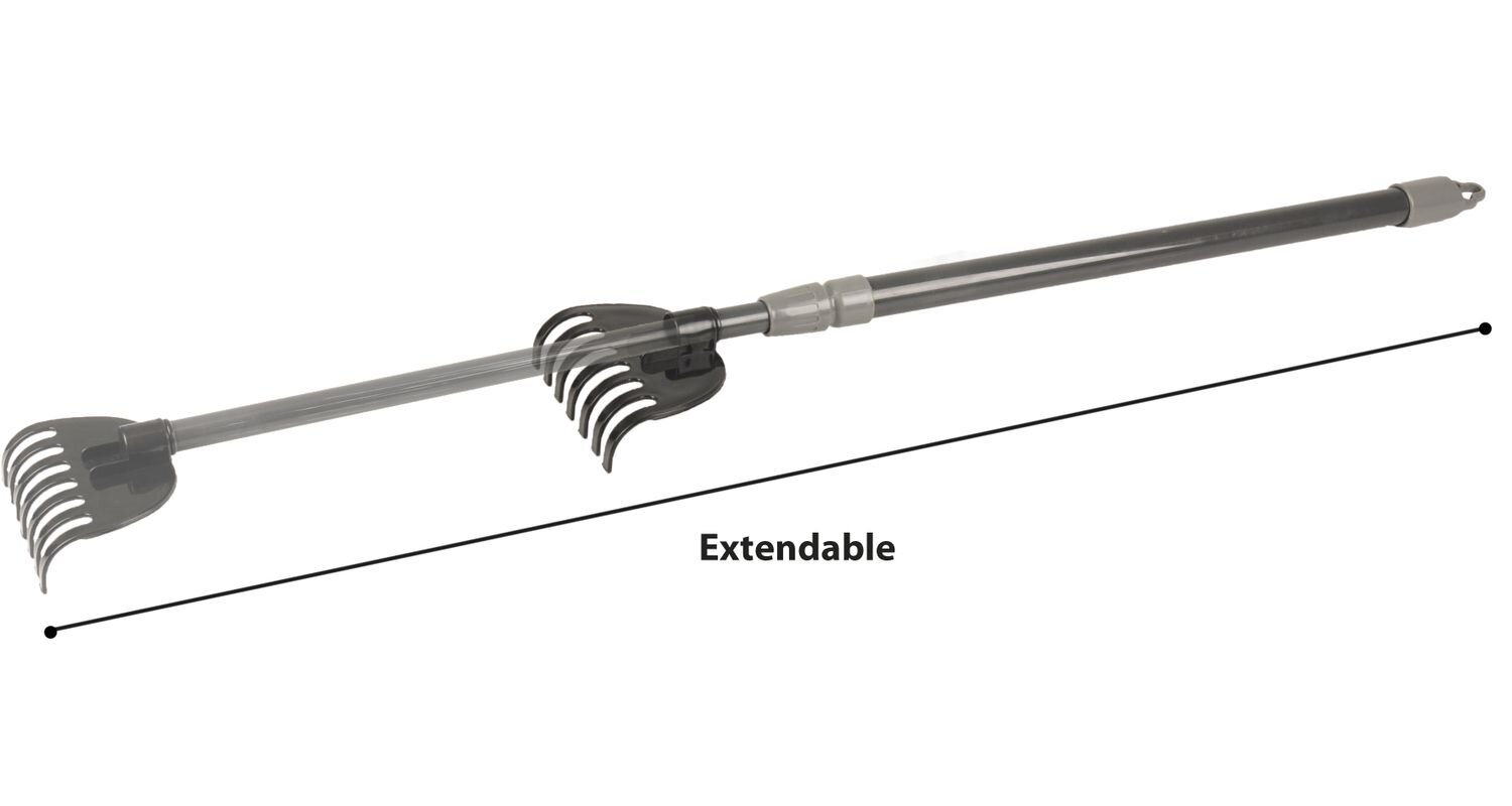 Bajsupplockare grå teleskopskaft - 2