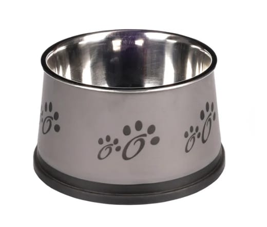 Rostfri Spanielskål Med Tassmönster 900ml