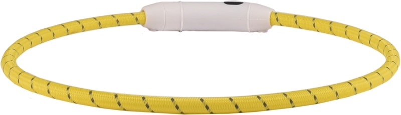 Blinkhalsband Leora Gul usb 33-63,5cm/8mm - 2