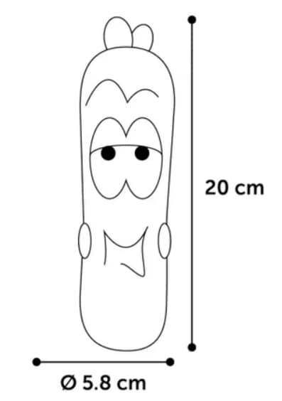 Latex Korv Med Pip 20cm - 2