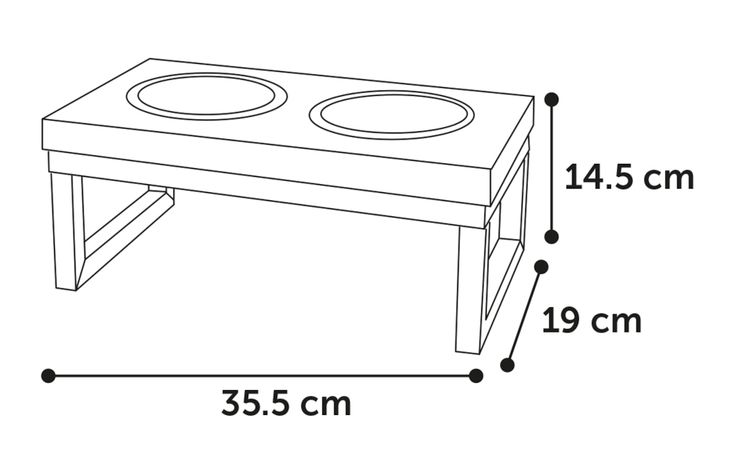 Matbar Mango Twin Feeder, 3 storlekar