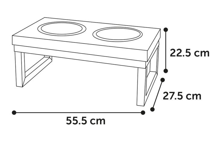 Matbar Mango Twin Feeder, 3 storlekar