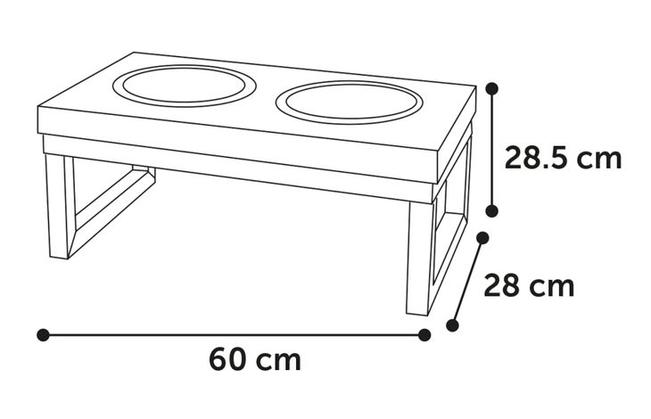 Matbar Mango Twin Feeder, 3 storlekar