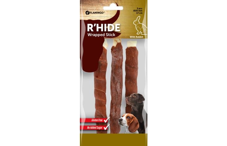 Tuggrulle med kanin 17cm 3-p