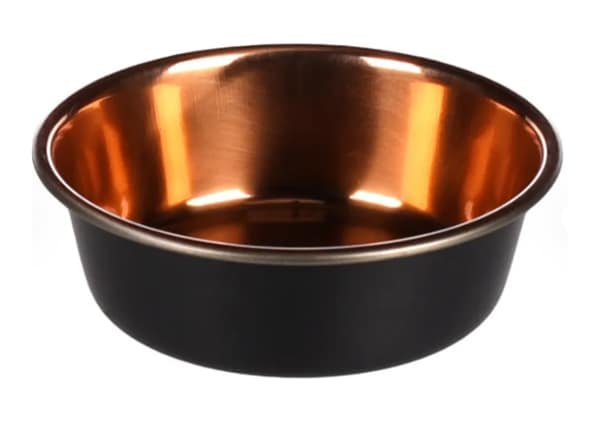 Rostfri Skål Svart/Koppar - Flera Storlekar