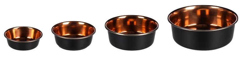 Rostfri Skål Svart/Koppar - Flera Storlekar - 2