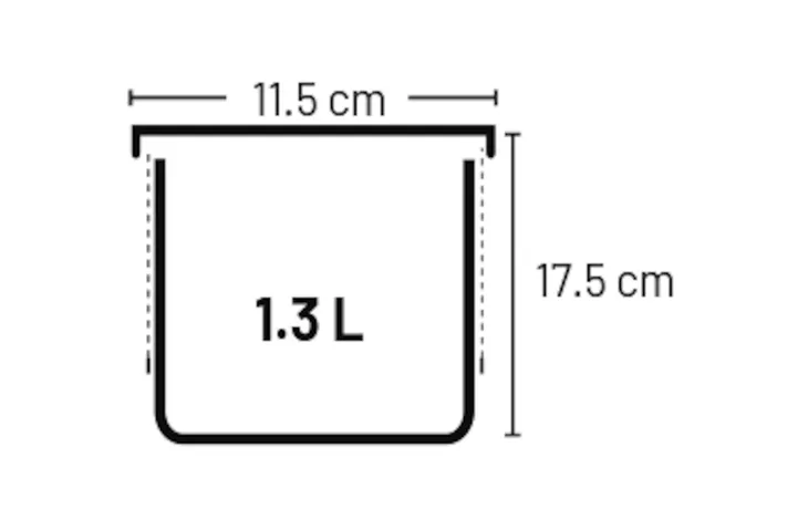 Foder- & Snacksburk Marmi 1,3L - 2