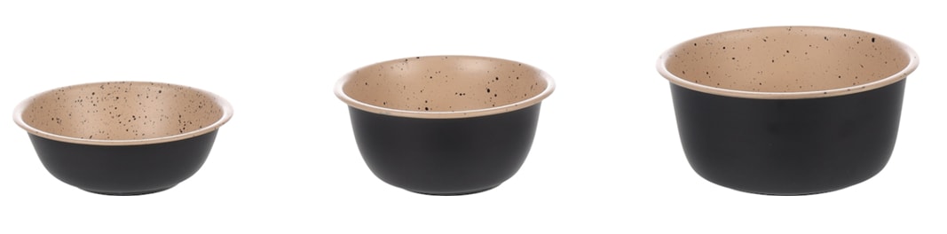 Rostfri skål Dimi Svart - Flera Storlekar - 2