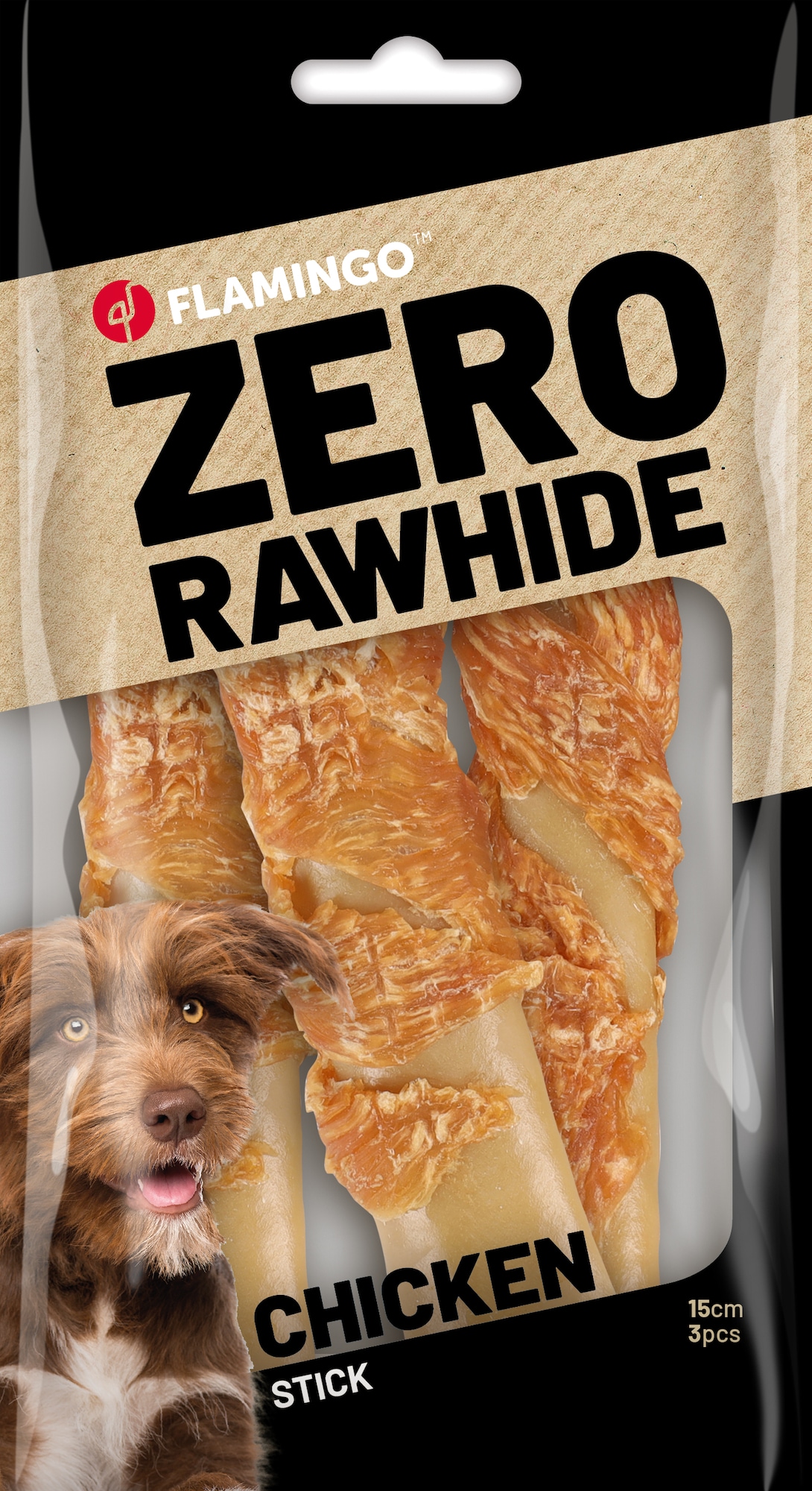 ZERO Rawhide Sticks Kyckling 15cm 3-pack