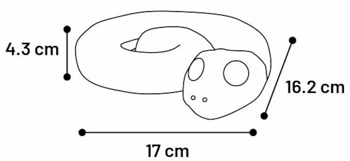 Godisorm TPR 17x16cm Bordeaux