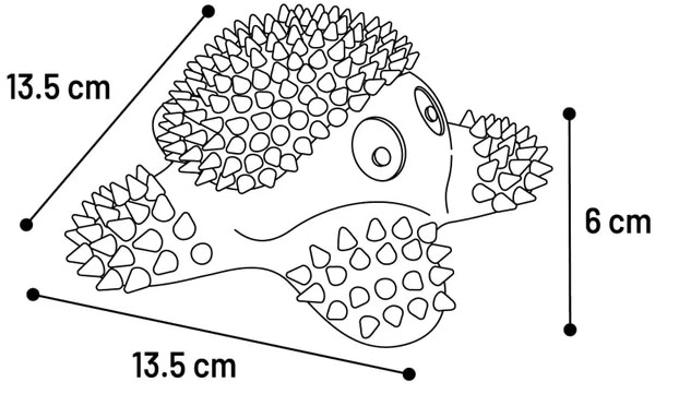 Stekkie Starfish TPR 13,5 x 13,5cm - 2