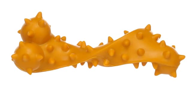 Gummiben Valp Med Piggar 12cm