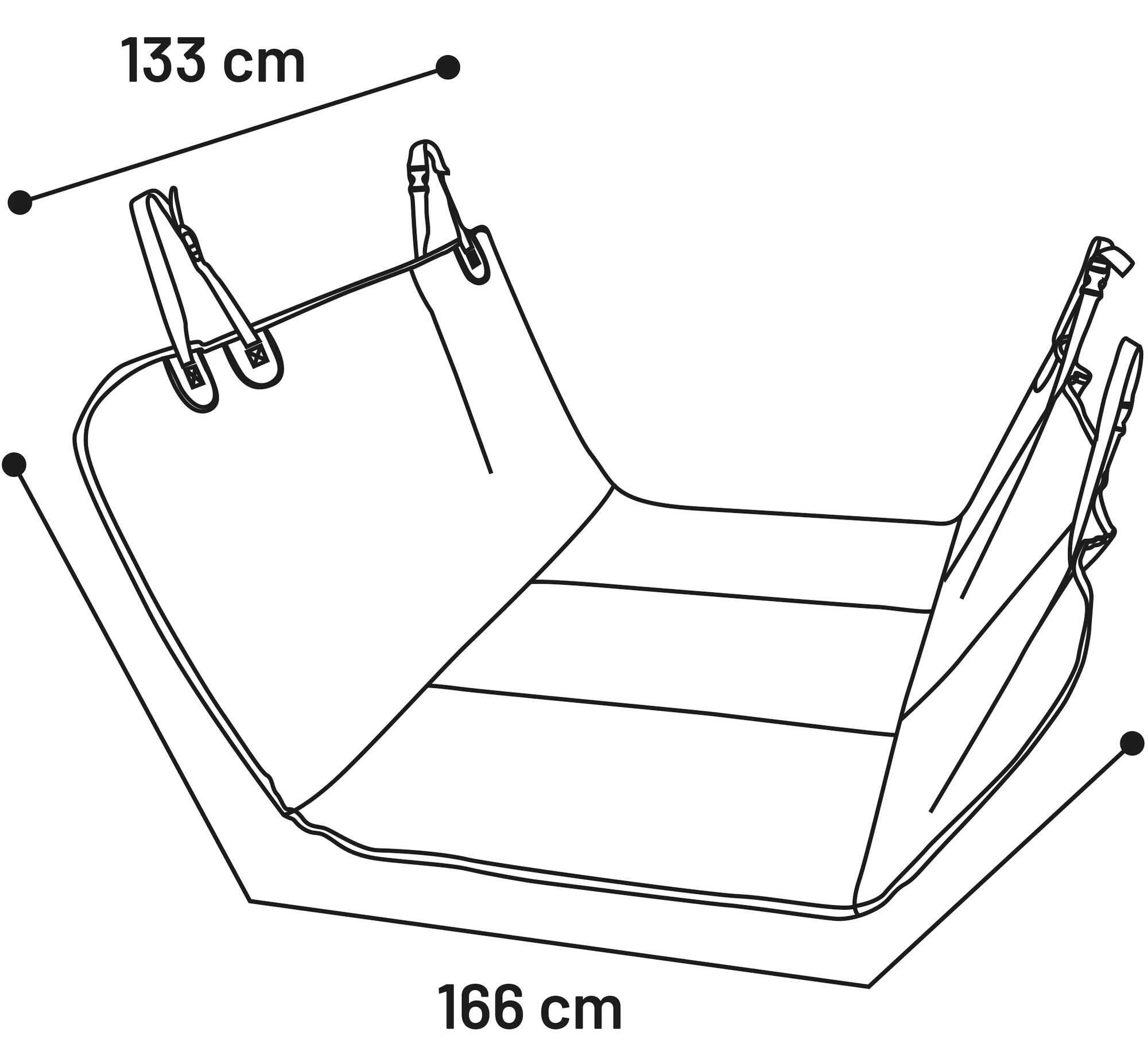 Baksätesskydd 166x133cm