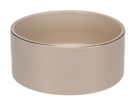 Keramikskål Beige Med Guldkant 1200ml