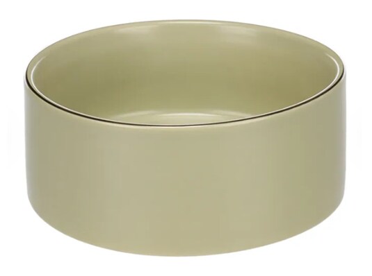 Keramikskål Ljusgrön Med Guldkant 800ml