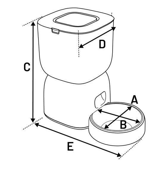Foderautomat Med Timer 3L