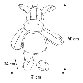 Plysch Åsna 40cm