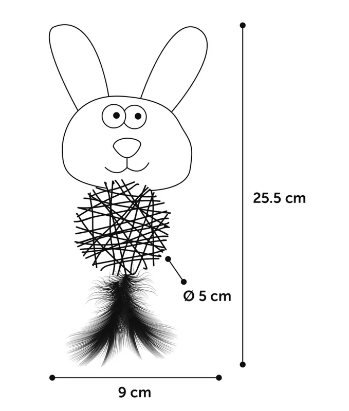 Kattleksak Chayenne mix katt & kanin