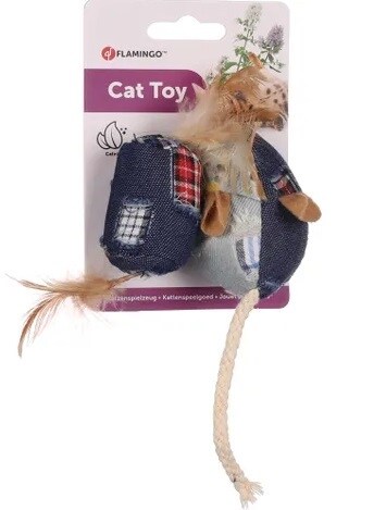 Meran Mouse Roll med kattmynta2-pack 16,5cm