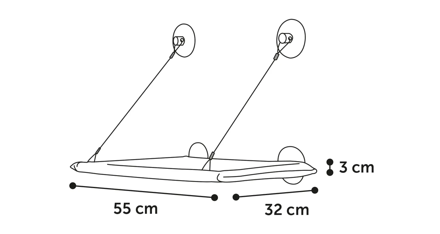 Fönsterhylla med sugkoppar - 2