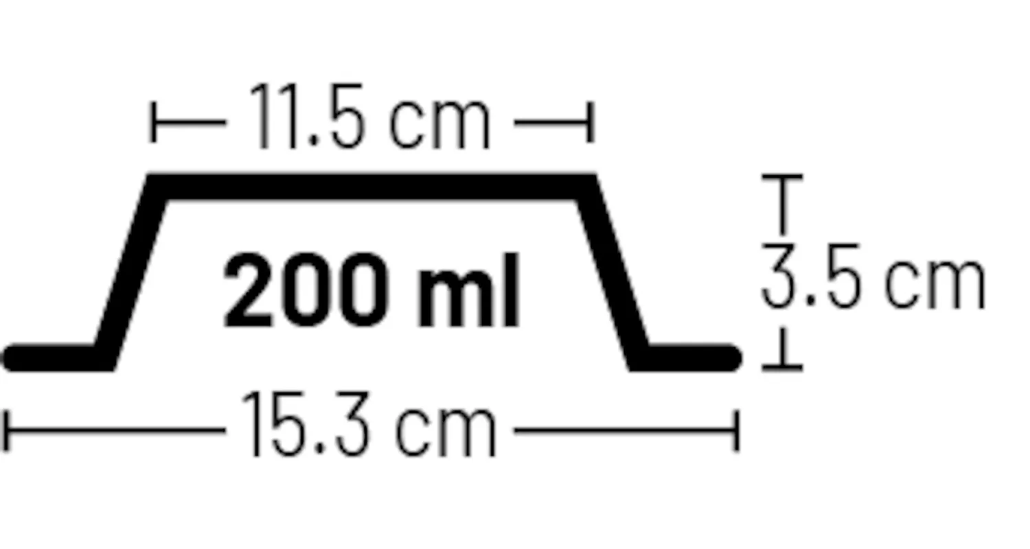 Matskål rosa/grå metall 200ml