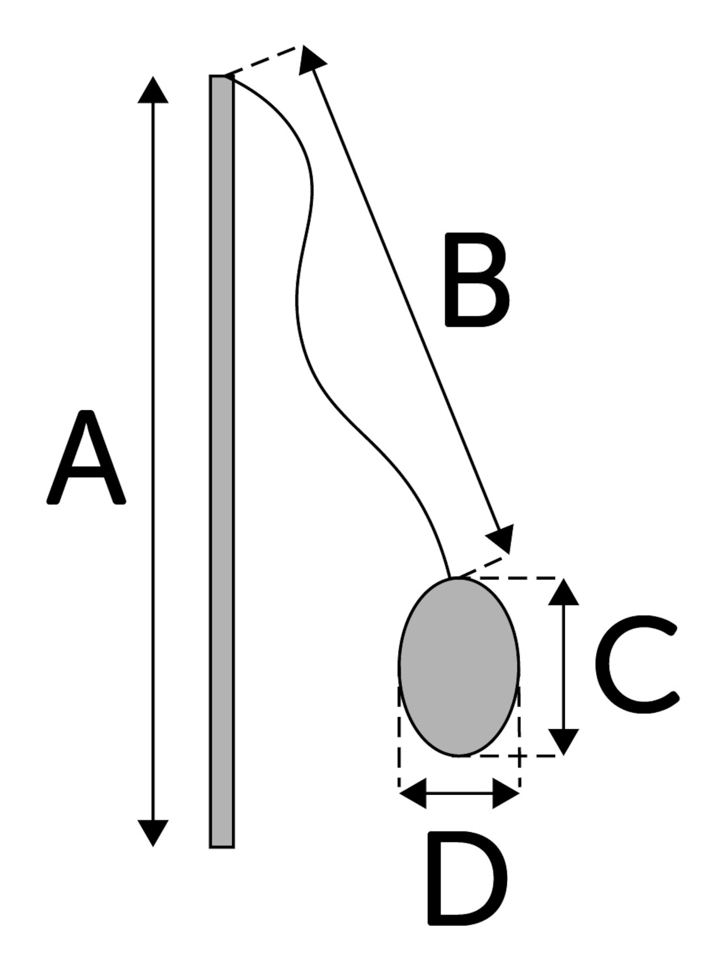 Spö med fjäder PomPom 40cm