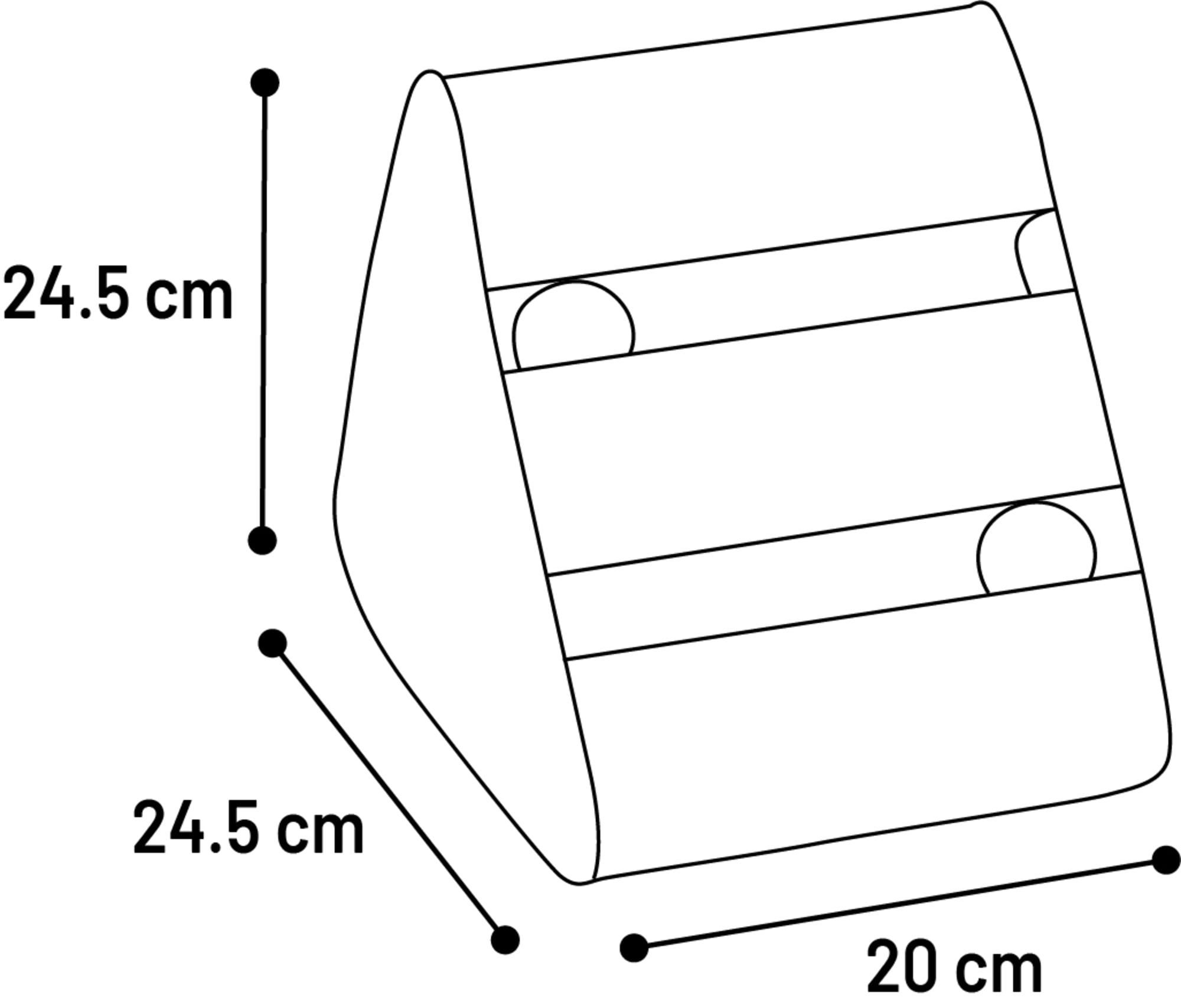 Wellpapp Klös/Lekpyramid 24cm - 2