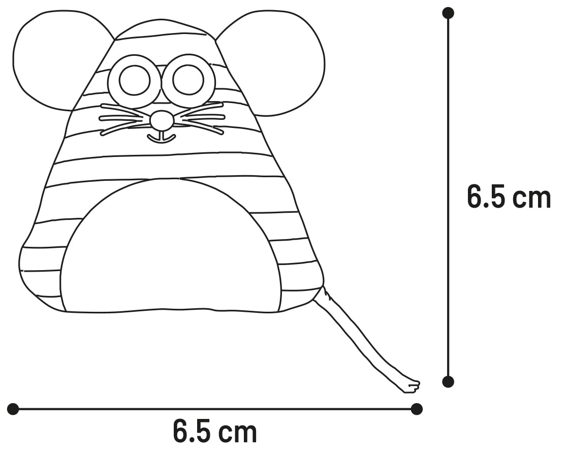 Cat Toy Buzz Mouse 6,5cm