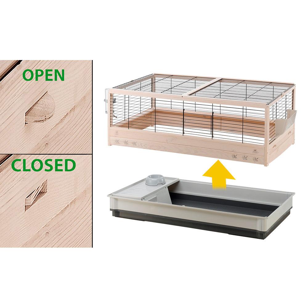 Kaninbur Arena 120 125x64.5x51cm