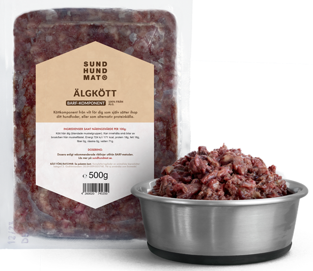 Sund Hundmat Älgkött 500g