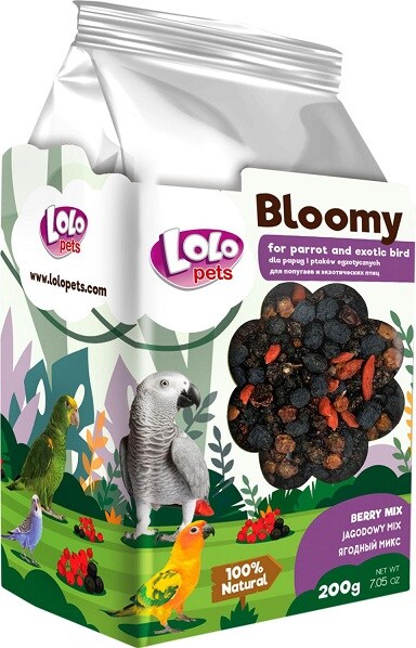 Bloomy Berry Mix 200g Fågel