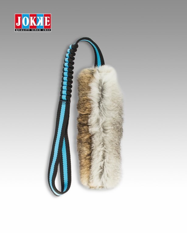 Jokke Motiveringsleksak med kaninskinn elastisk med pip 50cm