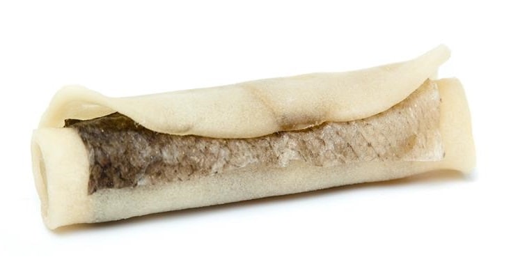 Tuggrulle med ox & laxskinn 17cm 65g