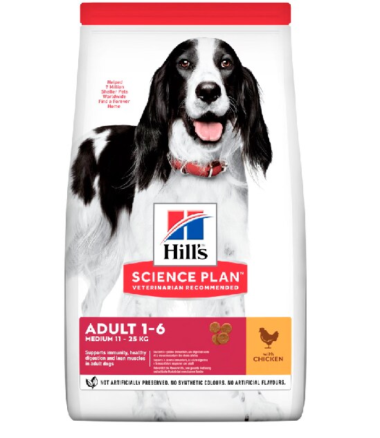 Hill's hund adult medium chicken 12kg